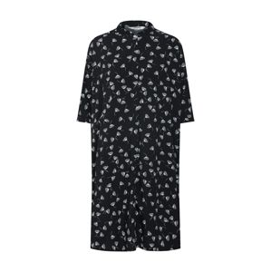 Wemoto Košilové šaty 'Hume Printed'  černá / bílá