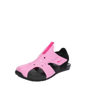 Nike Sportswear Otevřená obuv 'Sunray Protect'  pink / černá