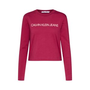 Calvin Klein Jeans Tričko 'INSTITUTIONAL'  červená
