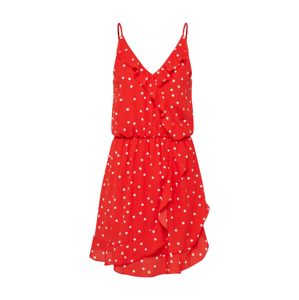 ONLY Letní šaty  ohnivá červená / přírodní bílá