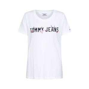 Tommy Jeans Tričko 'FLORAL'  mix barev / černá / bílá