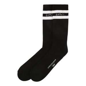 EDWIN Ponožky 'Edwin X Democratique Tube sock'  černá / bílá