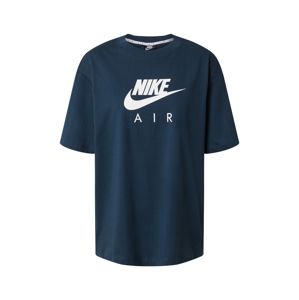 Nike Sportswear Tričko  bílá / modrá