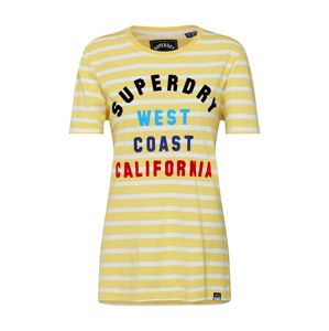 Superdry Tričko 'West Coast Stripe Entry'  limone / mix barev / bílá