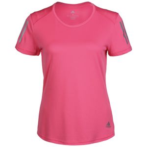 ADIDAS PERFORMANCE Funkční tričko 'OWN THE RUN'  stříbrně šedá / pink