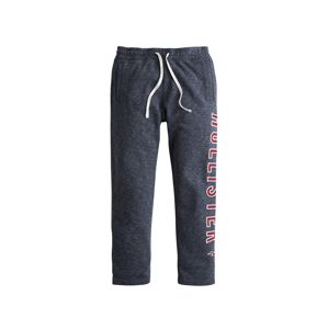 HOLLISTER Kalhoty 'ICONIC LOGO STRAIGHT LEG'  námořnická modř / červená třešeň / bílá