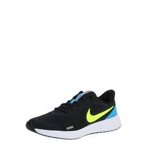 NIKE Sportovní boty 'Revolution 5'  modrá / svítivě žlutá / černá
