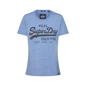 Superdry Tričko  kouřově modrá / grafitová
