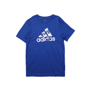 ADIDAS PERFORMANCE Funkční tričko  bílá / modrá