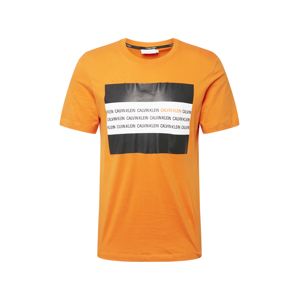 Calvin Klein Tričko  oranžová / bílá / černá