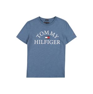 TOMMY HILFIGER Tričko  bílá / nebeská modř