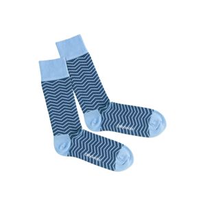 DillySocks Ponožky 'Square Wave'  modrá / světlemodrá