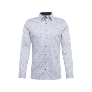 OLYMP Společenská košile 'No. 6 Print'  bílá
