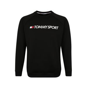 Tommy Sport Sportovní mikina 'FLEECE LOGO CREW NECK'  černá