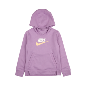 Nike Sportswear Mikina  fialová / bílá / jasně oranžová
