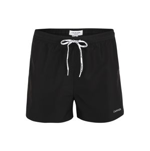 Calvin Klein Swimwear Plavecké šortky  bílá / černá