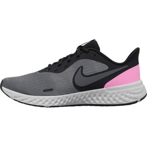 NIKE Běžecká obuv 'Revolution 5'  pink / antracitová / šedý melír