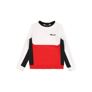 Nike Sportswear Mikina  černá / bílá / červená