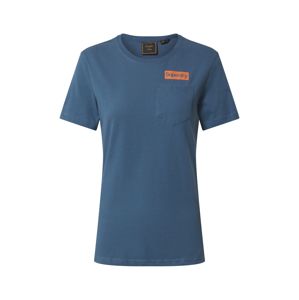 Superdry Tričko 'Patina'  kouřově modrá / oranžová