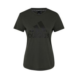 ADIDAS PERFORMANCE Funkční tričko  čedičová šedá / černá