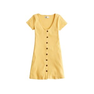HOLLISTER Letní šaty  světle žlutá