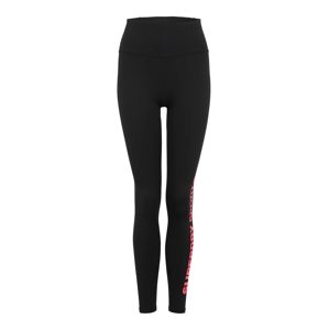 Superdry Sportovní kalhoty 'CORE ESSENTIAL'  růžová / černá