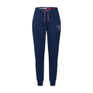 Tommy Jeans Kalhoty  námořnická modř / červená / přírodní bílá