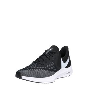 NIKE Běžecká obuv 'Nike Air Zoom Winflo 6'  černá / bílá