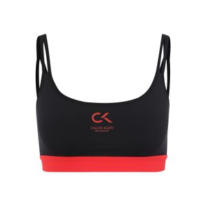Calvin Klein Performance Sportovní podprsenka  červená / černá