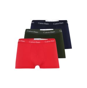 Calvin Klein Underwear Boxerky 'LOW RISE TRUNK'  červená / safírová / smaragdová