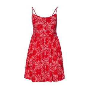 Superdry Letní šaty 'Amelie'  červená / bílá