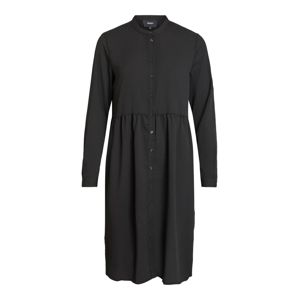 OBJECT Košilové šaty 'OBJMOLLY L/S SHIRT DRESS NOOS'  černá