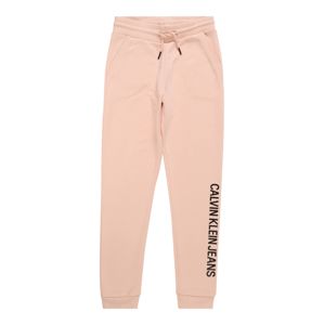 Calvin Klein Jeans Kalhoty 'LOGO COTTON TERRY SWEATPANTS'  růžová