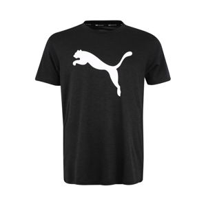 PUMA Funkční tričko 'Heather Cat'  černá / bílá
