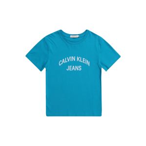 Calvin Klein Jeans Tričko  modrá / bílá