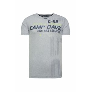 CAMP DAVID Tričko  šedá