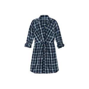 Abercrombie & Fitch Košilové šaty 'KNOT FRONT SHIRTDRESS'  modrá